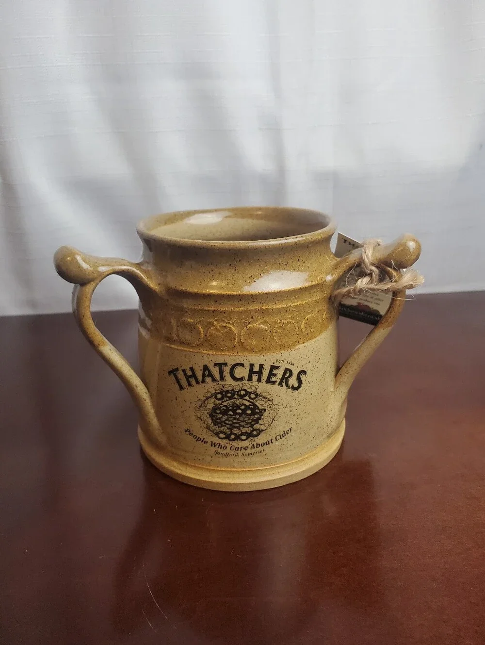 VTG NOS RARE P&L Wilson THATCHERS CIDER Three-Handled 'Surprise Frog' Tyg Mug